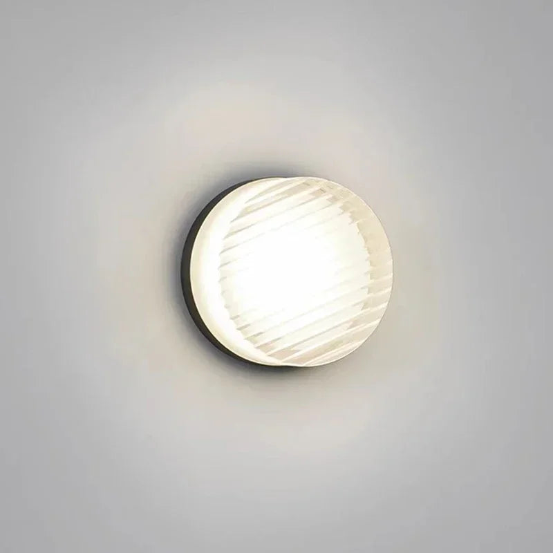 applique murale led moderne minimaliste transparent jaune gris fixée mur éclairage quotidien chambre salon
