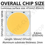 ampoule led 500w blanc jaune chip cuivre 47mm moderne haute luminosité filmm tv