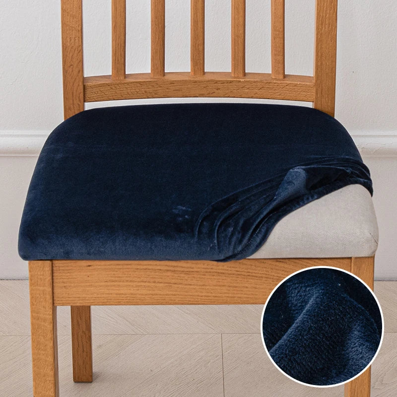 housse chaise extensible velours uni fauteuil cuisine salon moderne lavable
