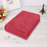couverture microfibre douce confortable hiver printemps solide polycolores unies voyage