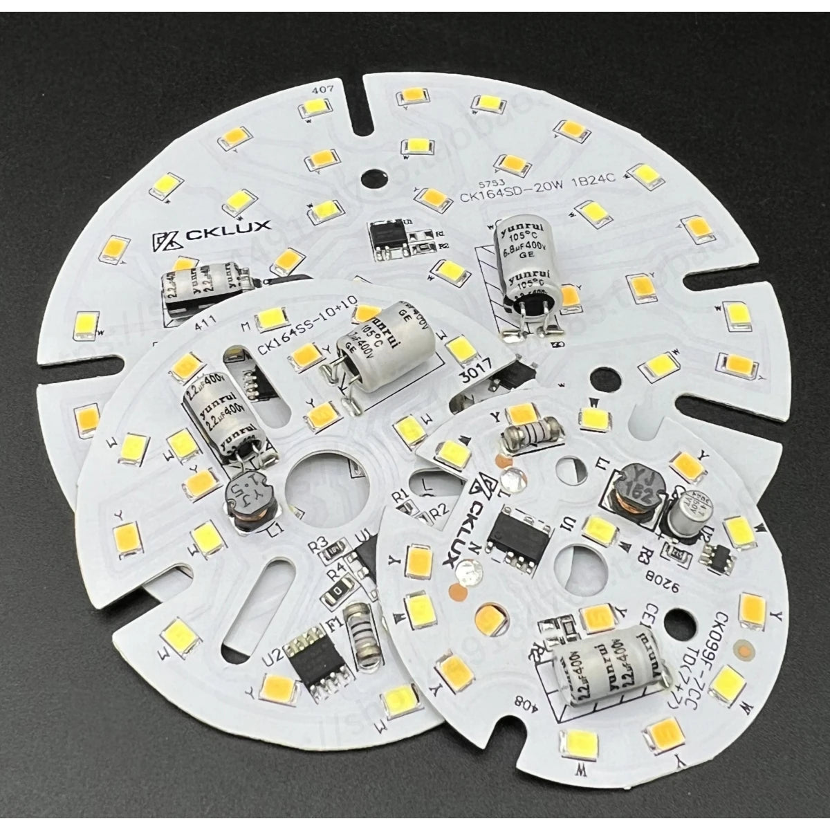 plaque led circulaire blanc blanc chaud 9w 12w 20w moderne sans pilote smd2835
