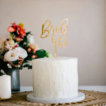 topper gâteau acrylique doré élégant motifs brillants festifs pique mariage anniversaire noël
