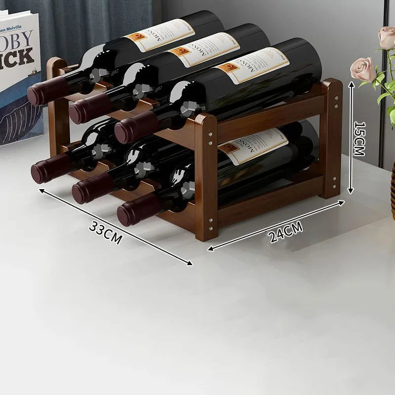 présentoir vin bois marron bouchons rouges moderne rustique rangement bouteilles bouchons verres accessoire vin