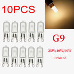 ampoules halogènes transparentes g9 25w 40w 60w blanc chaud 2700k classiques portable lumière