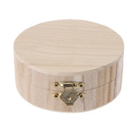 boîte bijoux ronde bois classique couvercle rabattable rangement vintage opaque