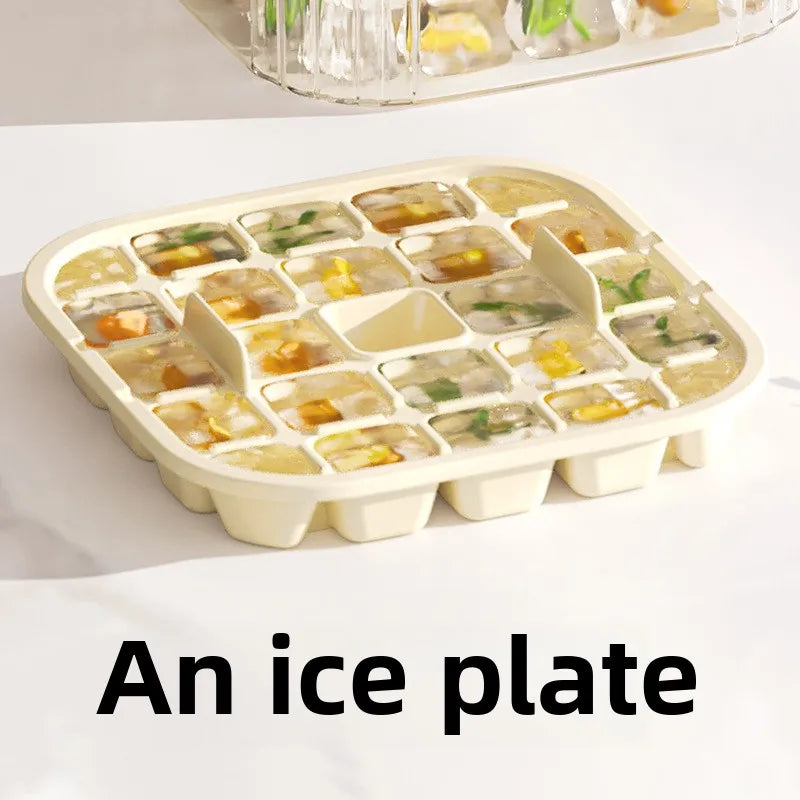 bac glaçons silicone transparent moderne multifonctionnel plaque glaçons compartiments poignée amovible été maison cuisine