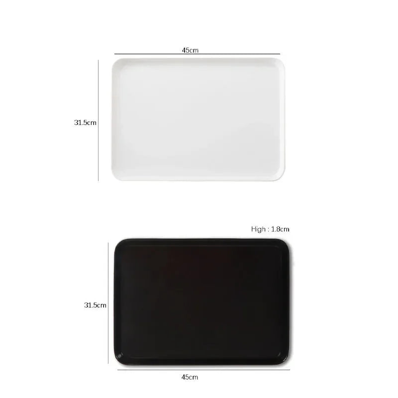assiettes plats modernes blanc noir cuisine rangement fruits desserts petit déjeuner