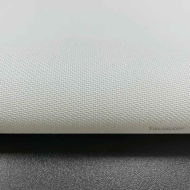 tissu décoratif gris pointillé diamant cristal tissé blanc moderne texturé perforations opaque semiopaque