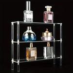 présentoir transparent acrylique support rangement vis fixations moderne cupcakes figurines