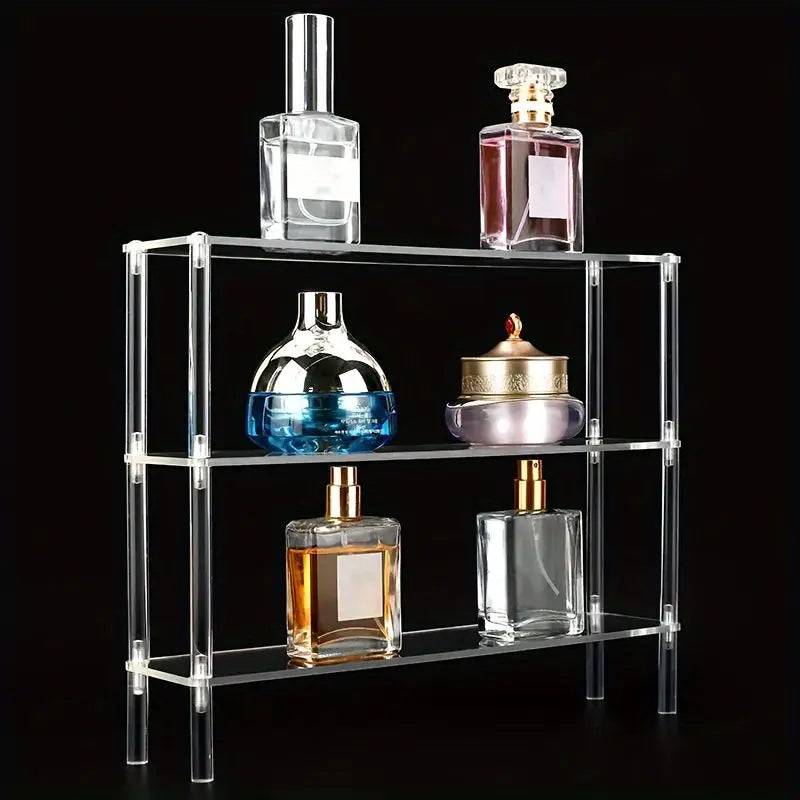 présentoir transparent acrylique support rangement vis fixations moderne cupcakes figurines