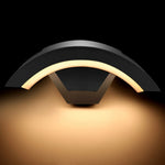 éclairage led applique murale moderne 18w rgbw blanc chaud ip65 verre trempé minimaliste contemporain