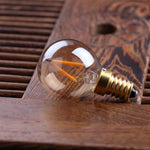 ampoules led vintage globe marron clair transparentes e12 220v 20000h 249 lumens 360°