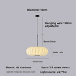 lampe suspendue moderne blanche rayures horizontales salon restaurant led 40cm 50cm