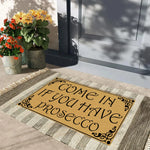 tapis bienvenue floral antidérapant extérieur intérieur humour classique prosecco come in porte