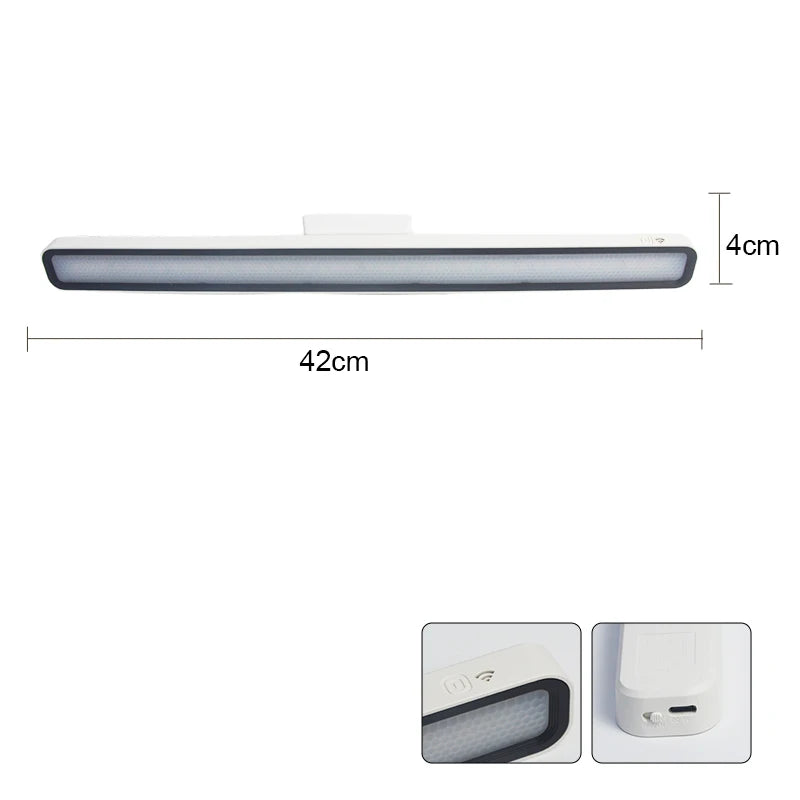 lampe led rechargeable télécommande moderne adhésive 42cm blanc minimaliste chambre