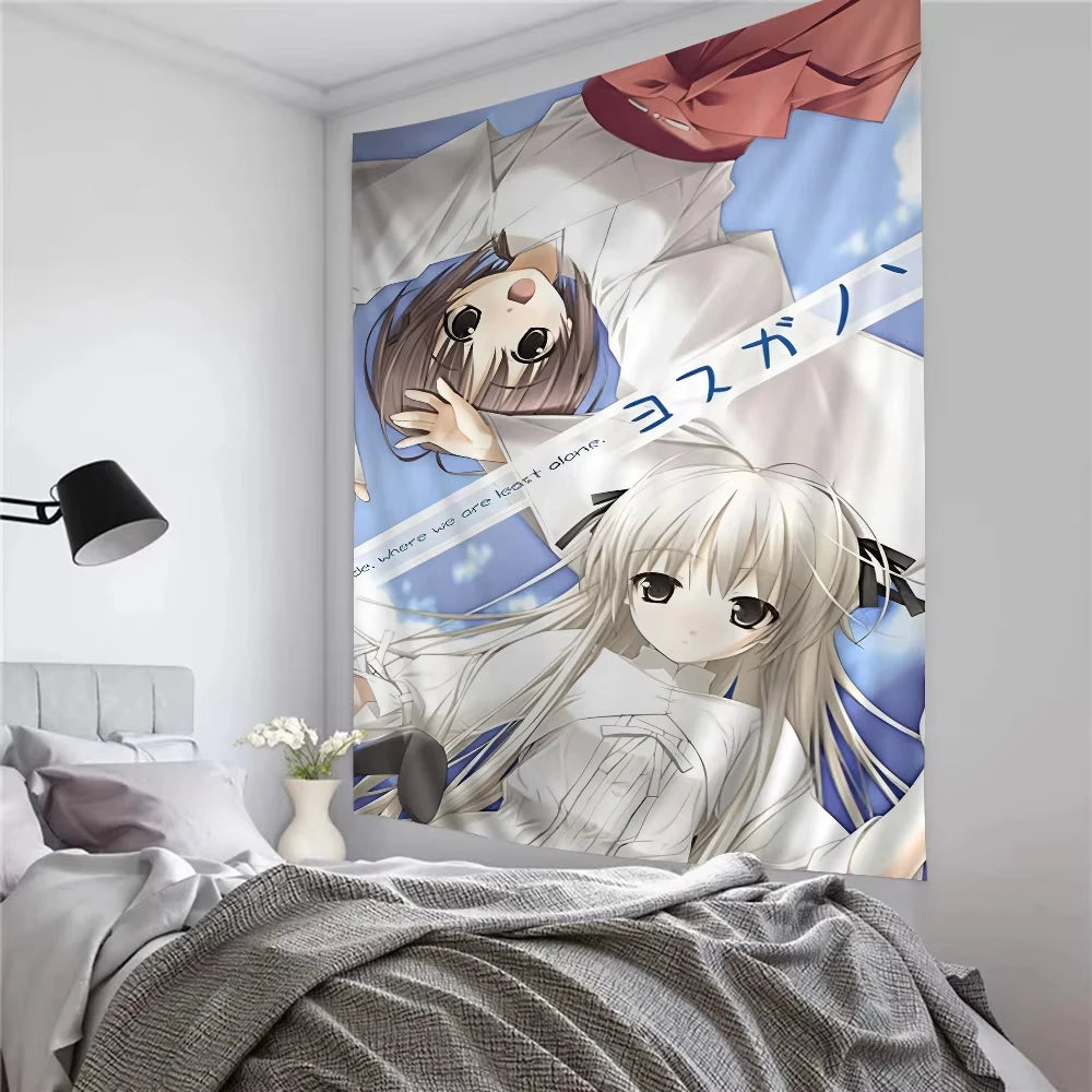 tapisserie murale anime japonais personnages manga décoration chambre salon tissu décor artistique intérieur moderne