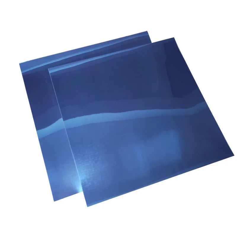 miroir auto adhésif moderne bleu translucide sans motif 15x15cm 20x20cm 30x100cm chambre salon salle