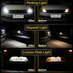 ampoules led voiture subaru wrx sti 2400 lumens blanc bleu cristal modernes 10 pièces