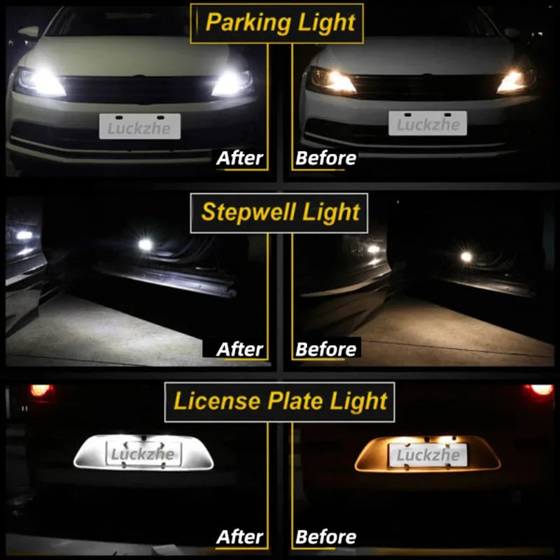 ampoules led voiture subaru wrx sti 2400 lumens blanc bleu cristal modernes 10 pièces