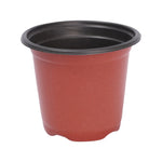 Pots fleurs modernes rouge noir texture granulée drainage 10cm 11cm 12cm 13cm 14cm 50pcs