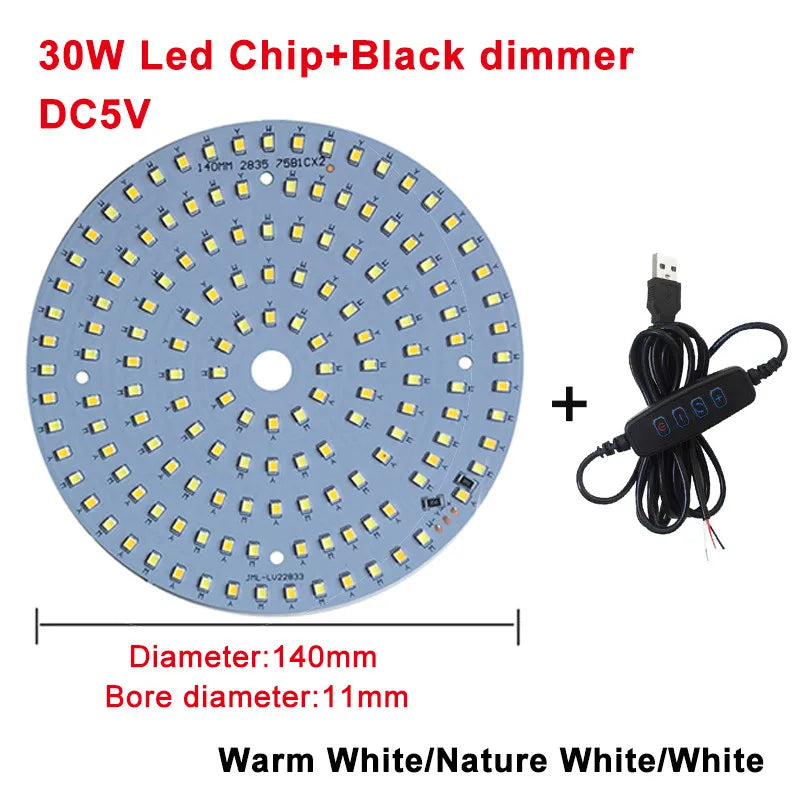 plaque led 5w 6w 10w 30w bleu blanc moderne diodes smd 5730 câble usb