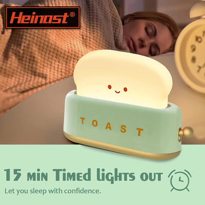 Veilleuse LED rechargeable grille-pain design kawaii