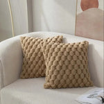 coussin décoratif moderne 45cm polyester solide rouge gris rose beige