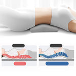 coussin lombaire ergonomique mousse mémoire forme polyester amovible lavable gris moderne lit siège