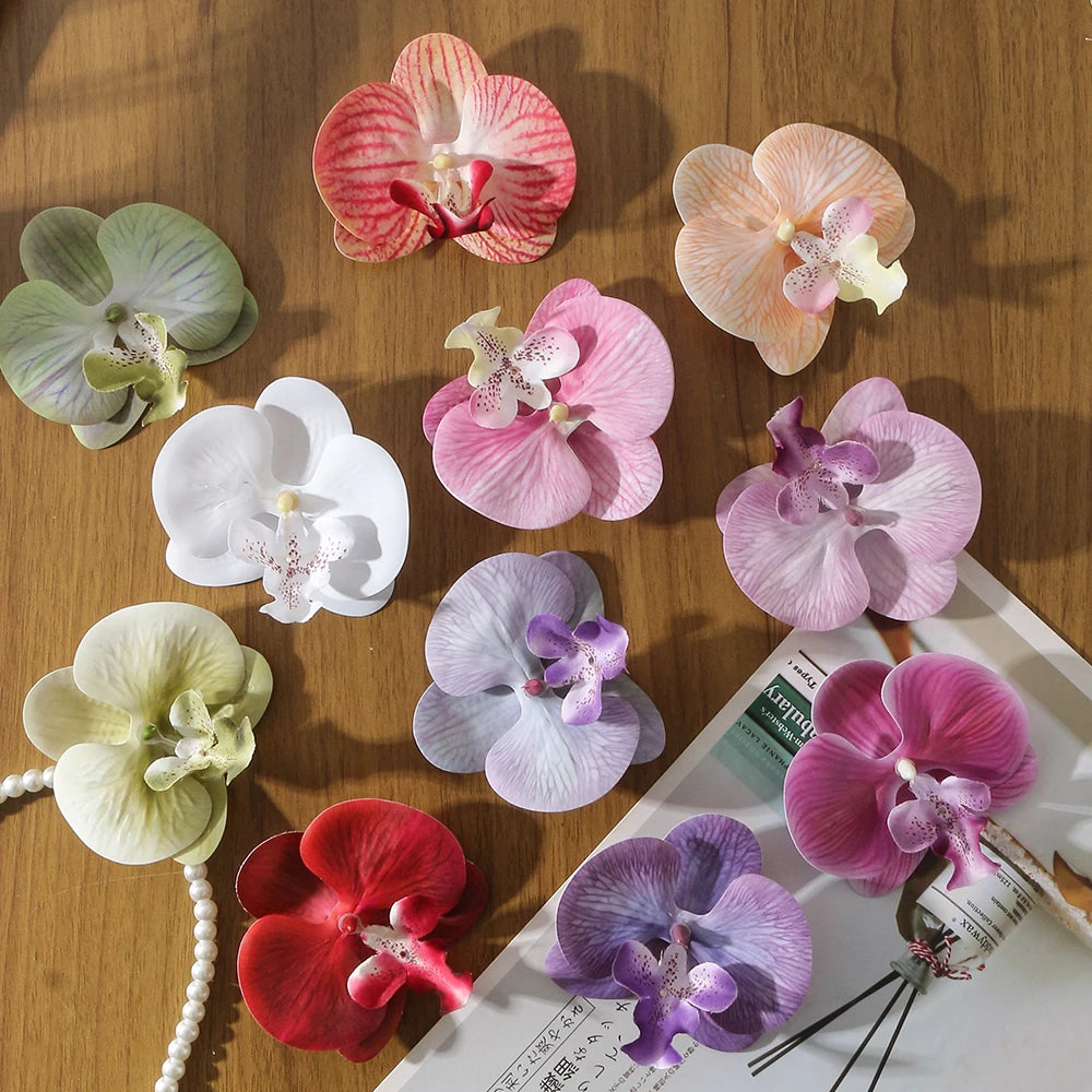 fleurs artificielles orchidées clips décoration mariage intérieur composition florale maison