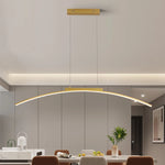 lampe suspendue or noir moderne minimaliste réglable hauteur éclairage salon chambre led