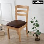 housses siège chaise cuir synthétique noir marron bleu clair moderne minimaliste élastique