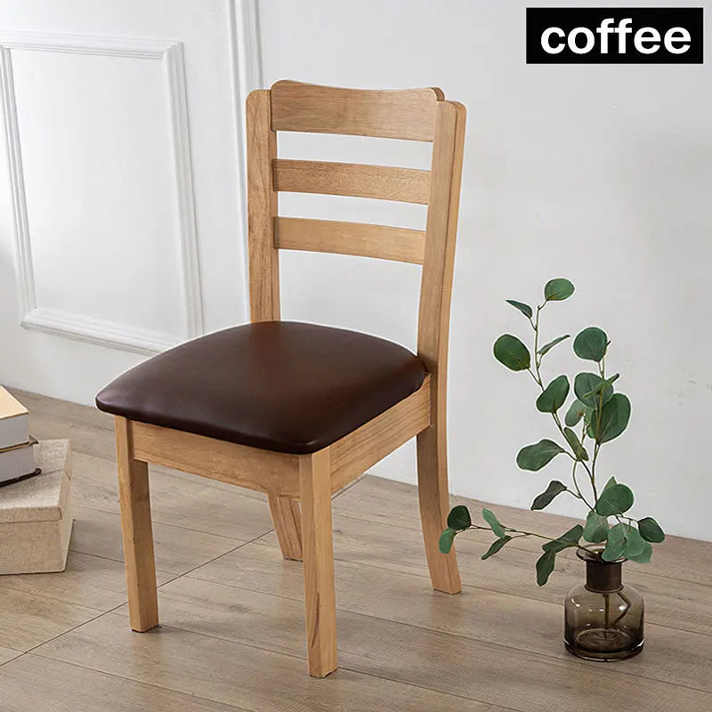housses siège chaise cuir synthétique noir marron bleu clair moderne minimaliste élastique