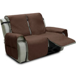 housses fauteuil inclinable gris quilté moderne élastique ajustable poche rangement lavage machine salon