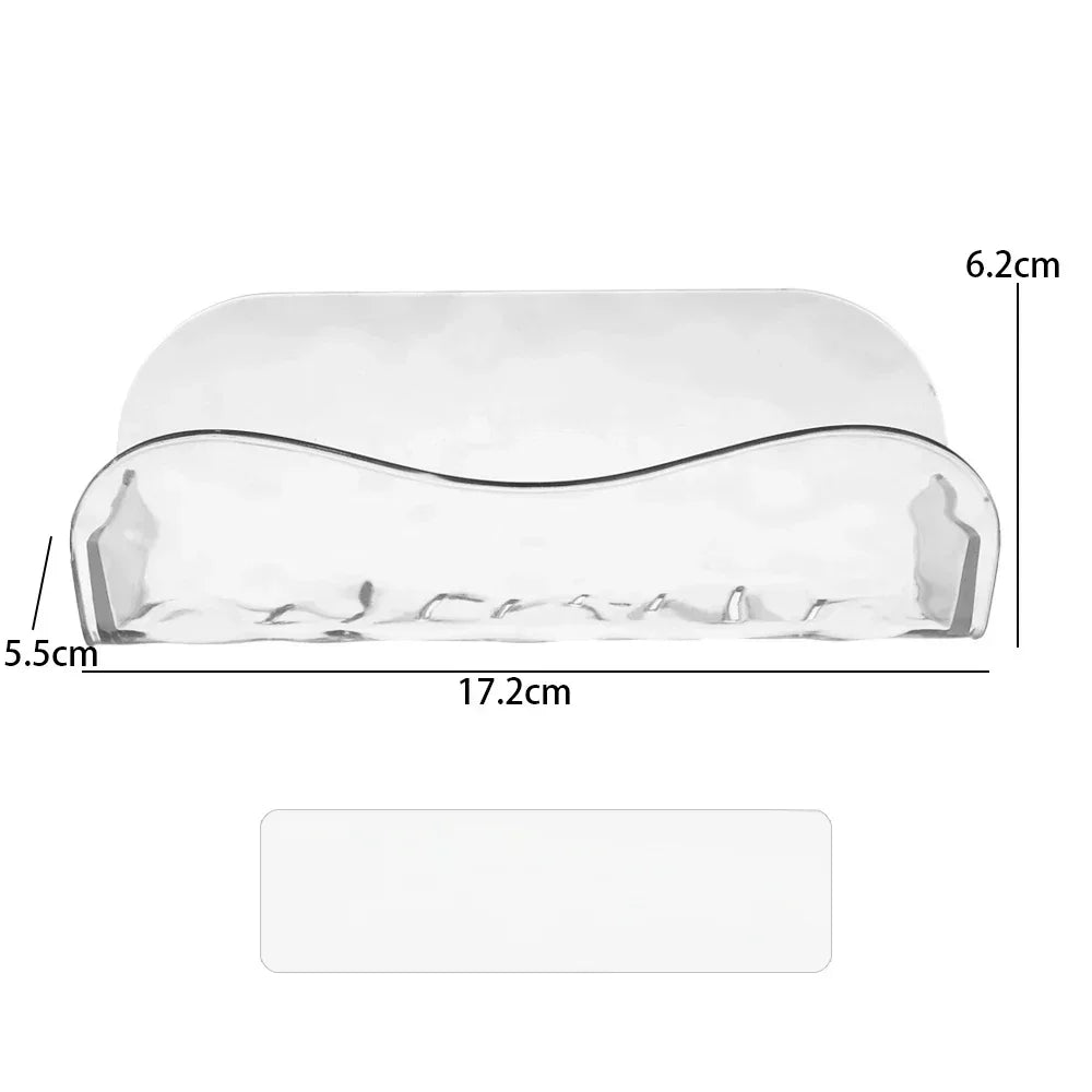 support rangement mural étuis lunettes jaune bleu translucides marbré moderne adhésif lunettes noires plastique