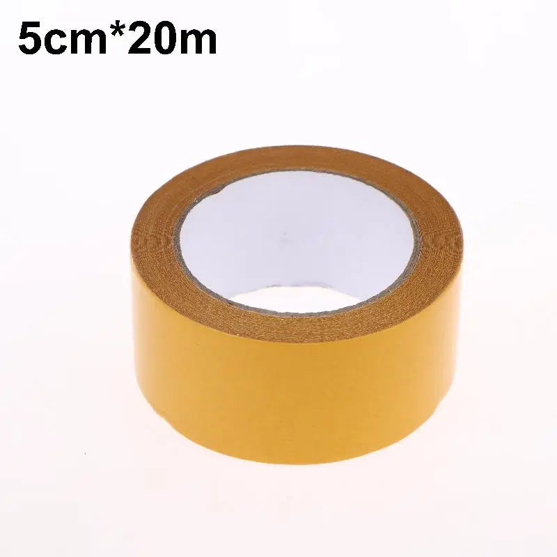 ruban adhésif double face jaune mat opacité opaque utilitaire 3cm 10m 20m 5cm fixations
