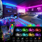 ruban led multicolore moderne 10m 20m 30m bluetooth télécommande application chambre