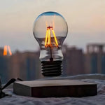 lampe led moderne minimaliste transparente verre base bois interrupteur tactile veilleuse deco