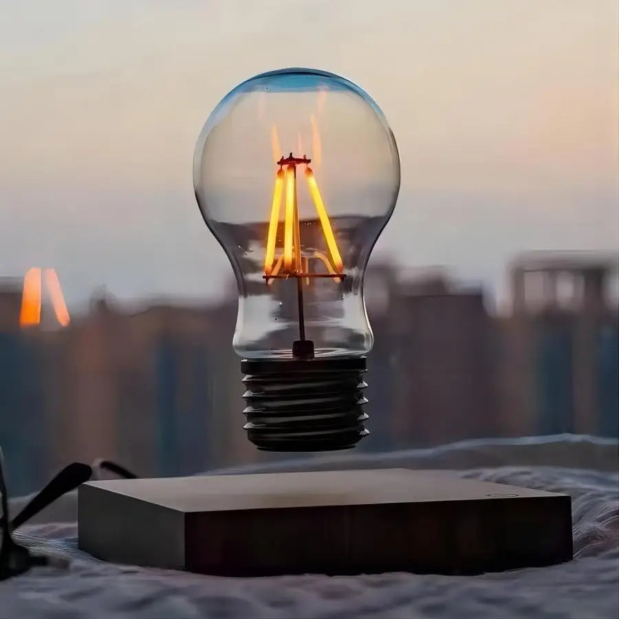 lampe led moderne minimaliste transparente verre base bois interrupteur tactile veilleuse deco