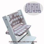coussin imperméable coton polyester chaise enfant blanc noir moderne plateau repose pieds