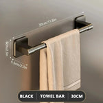 porte serviettes mural argenté moderne lisse serviettes gant vaisselle savon 50cm 30cm 40cm