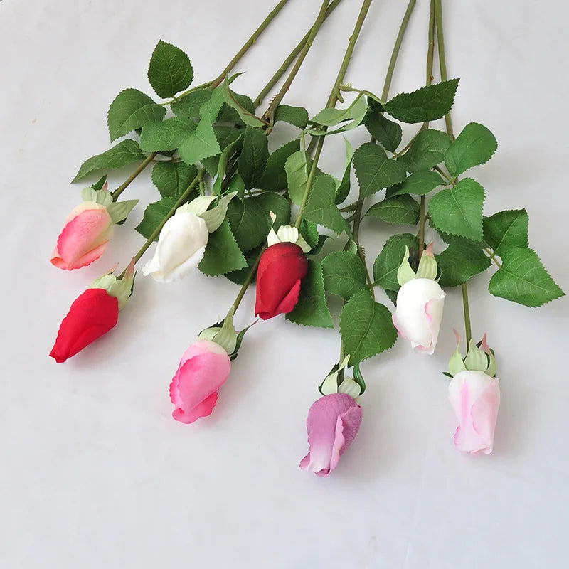 fleurs artificielles roses soie réaliste mariage décoration intérieure anniversaire baby shower