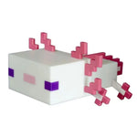 lampe nuit pixel art salamandre blanc rose violet câble usb
