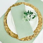 lot 50 serviettes cuisine coton bleu clair clips dorés table