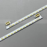 barres lumineuses led jaune argentées rétro éclairage tv technique industrielle fixations connecteurs
