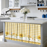 rideau moderne jaune carreaux adhésif intérieur extérieur blanc gris clair tournesol