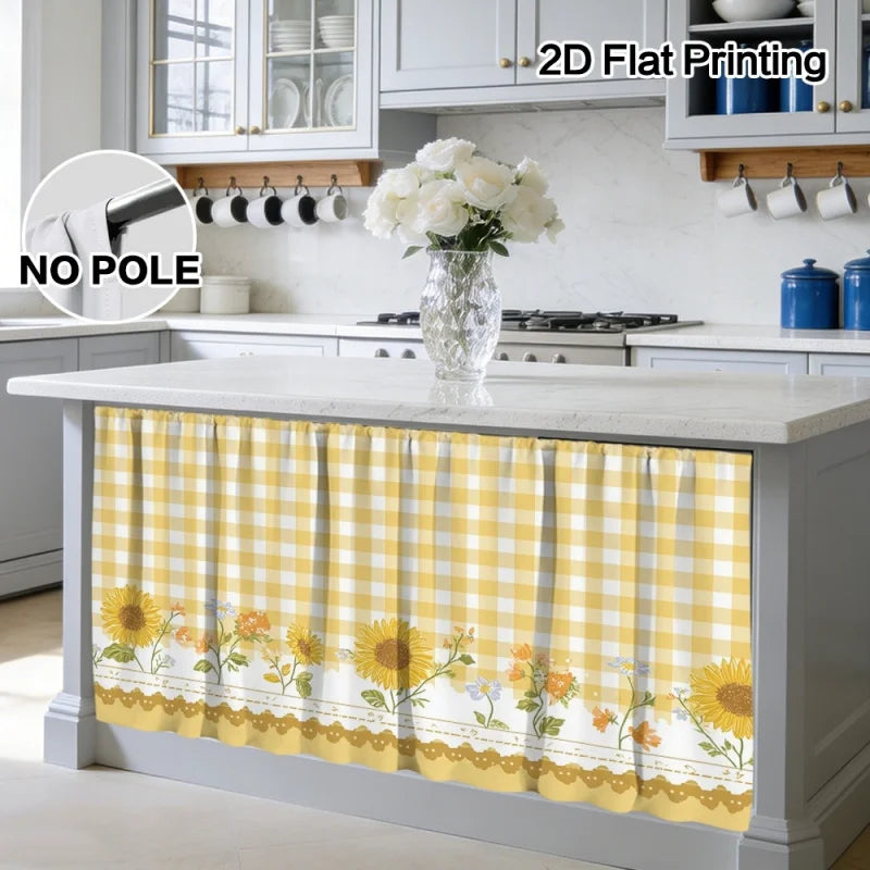 rideau moderne jaune carreaux adhésif intérieur extérieur blanc gris clair tournesol