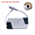 transformateur led driver 12v 24v 24w gris blanc moderne câble connecteur 60x32x22mm
