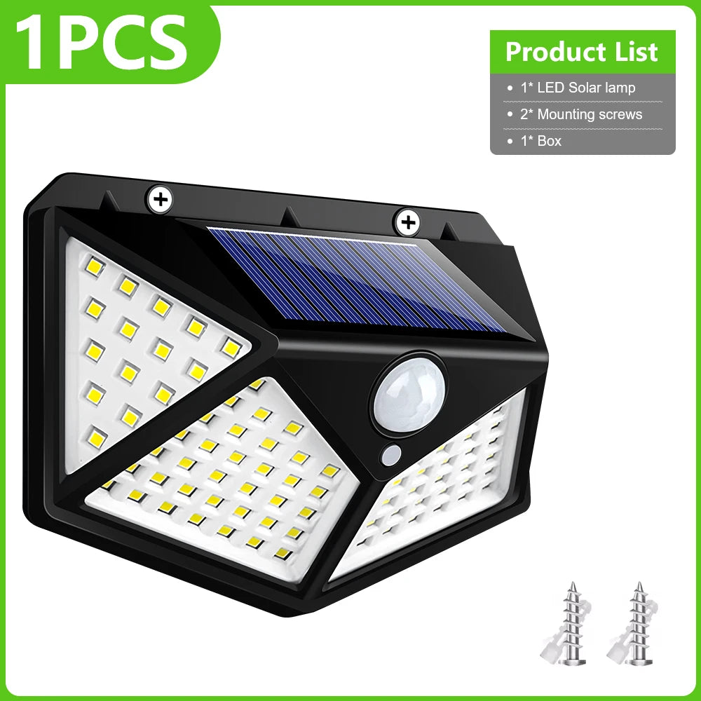 lampe solaire moderne led noir blanc bleu ip65 étanche capteur mouvement autoinstallationextérieur patio jardin