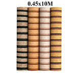 décoration murale papier peint motifs lignes verticales moderne minimaliste adhésif PVC marron beige gris
