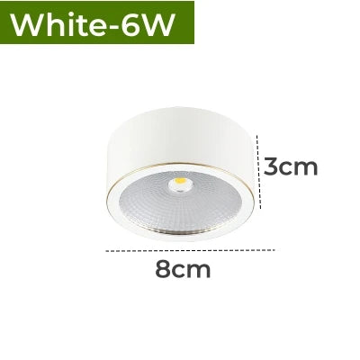 spot led moderne rond anti éblouissement cuivre blanc noir or intérieur salon chambre